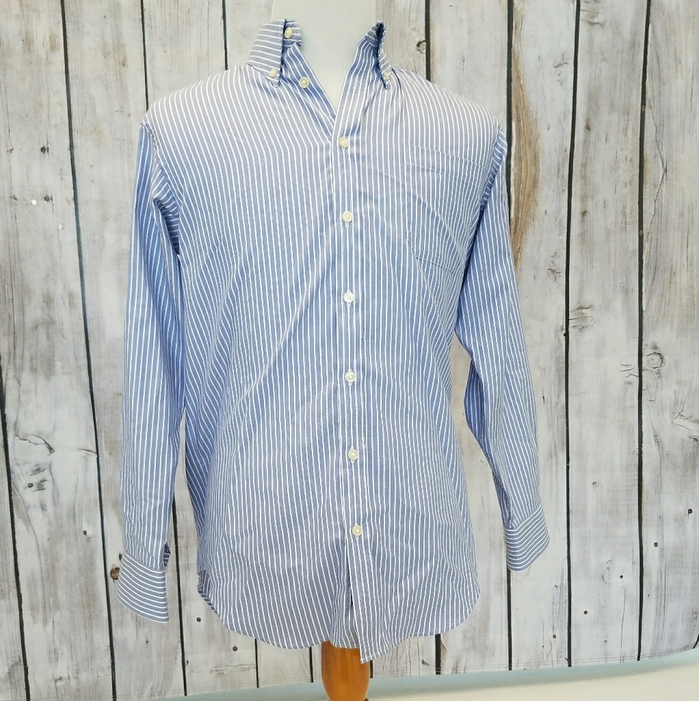 "Traveller" Blue w/White Pinstripes Shirt